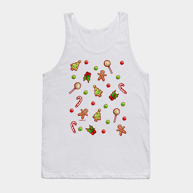 Christmas Cookie Confetti Tank Top by Jan Grackle